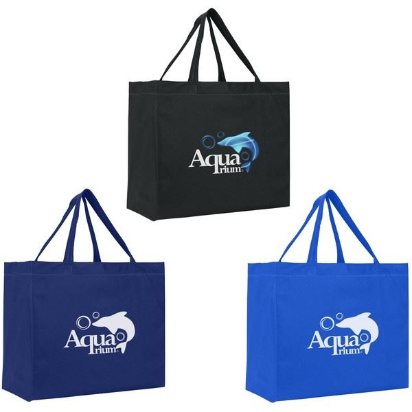 JH3392 Heat Sealed Non-Woven Grande Tote Bag with Custom Imprint